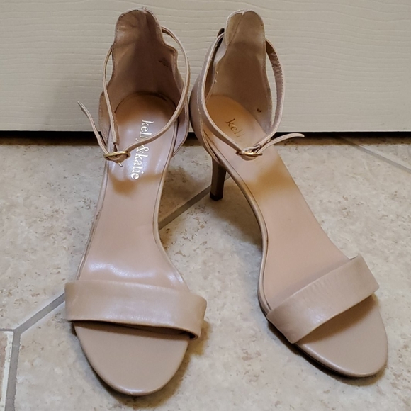 Nude Heel Sandals - Picture 1 of 5